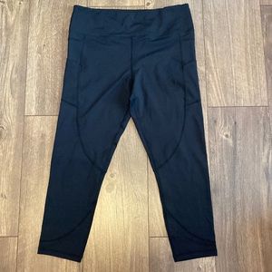 Zyia black leggings 14-16 new no tags pockets